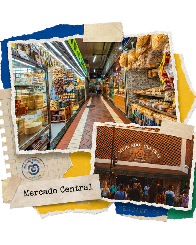 Colagem de fotos de Mercado Central