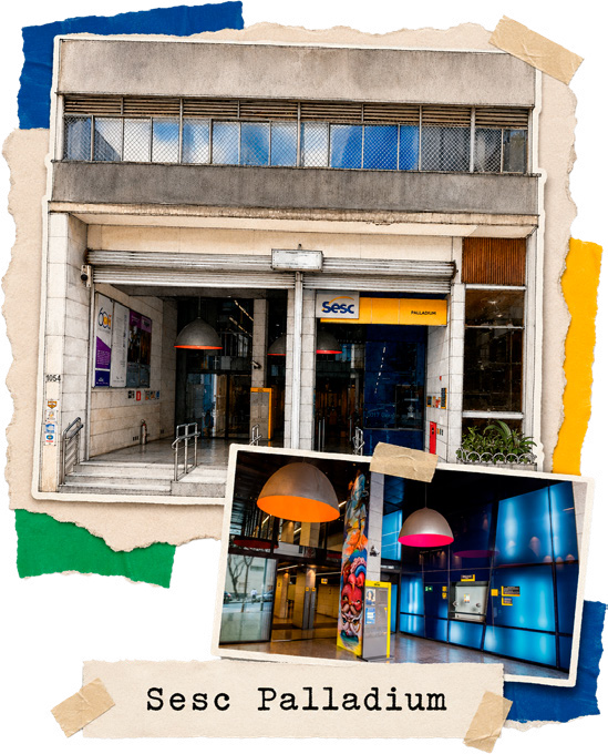 Colagem de fotos de Sesc Palladium